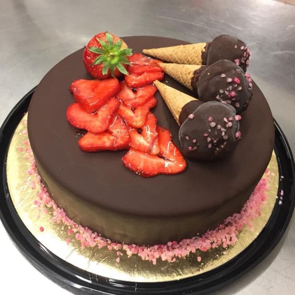 Familjefoto av Gelateria Amore team